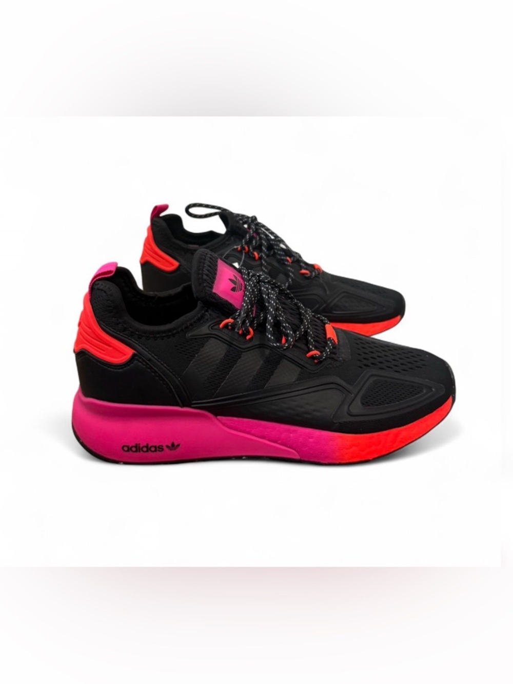 Adidas ZX 2K Boost 'Black Solar Red' FV9997. Size 9 US. Brand New